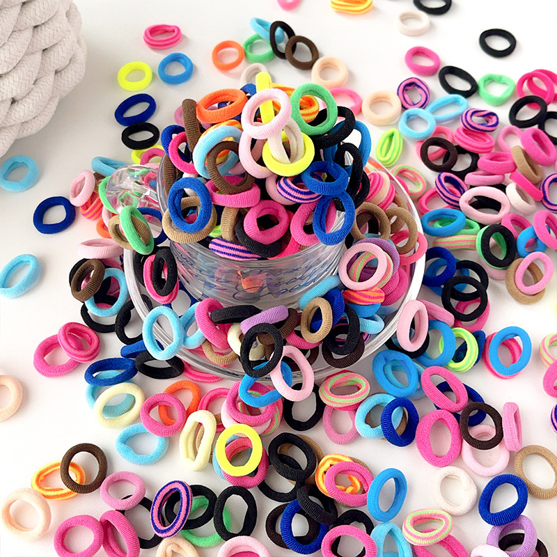 Simple small size head rope hair seamless hair band hair rubber band high elastic towel ring hair rope wholesale