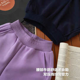 090405 F家儿童休闲弯刀裤秋季华棉学生运动裤直筒裤