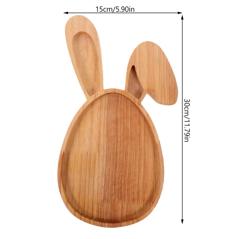 Bandeja de madera de dibujos animados creativos desayuno plato restaurante en casa bandeja de servicio bandeja de postre taza de café