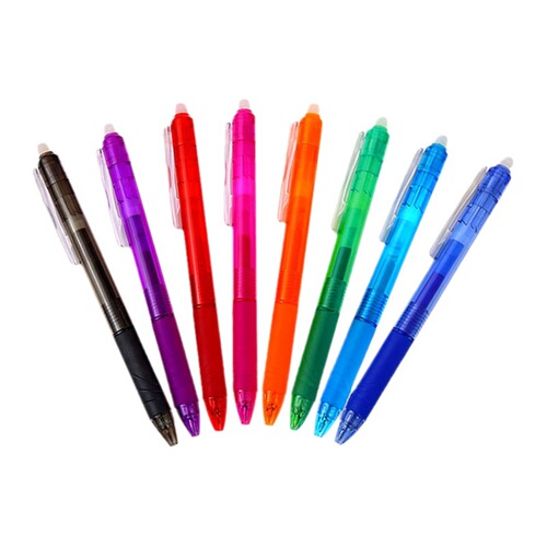 Manufacturer press color erasable gel pen press type thermal erasable water pen primary school students stationery supplies wholesale