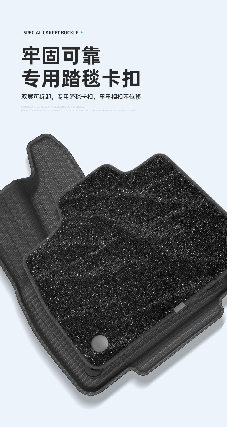Suitable for 26 Models of Zeekr 8X Car Floor Mats, Tpe Floor Mats, Special Car-Specific Waterproof, Anti-Slip, Eco-Friendly Trunk Mats