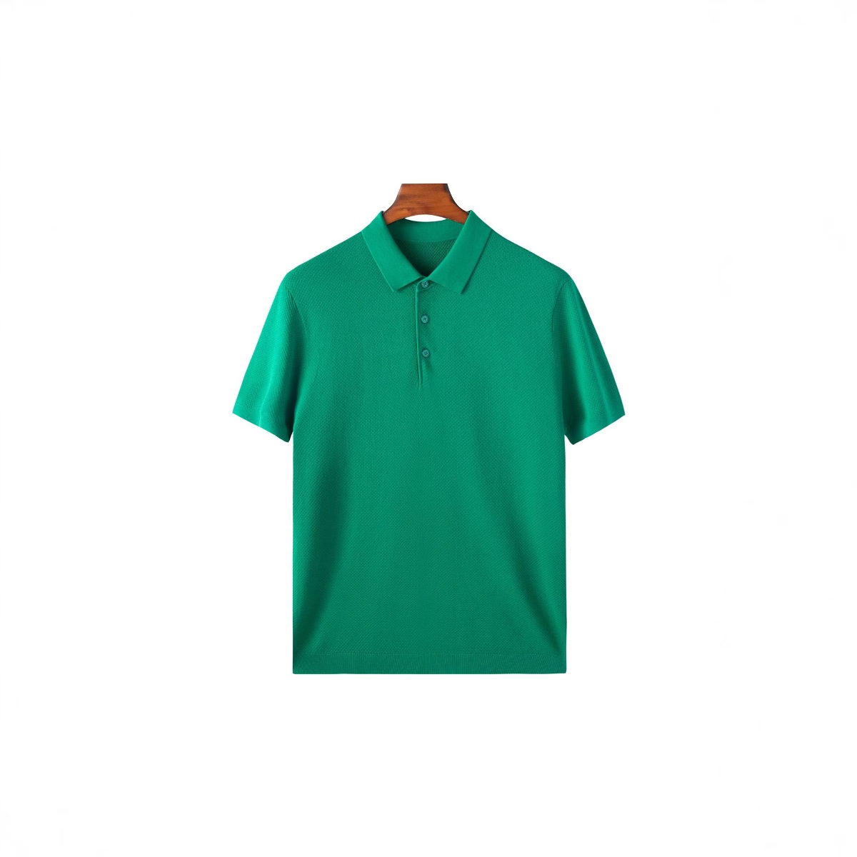 Summer Lyocell Pineapple Pattern Polo Shirt for Men Pure Color Short Sleeve Men's Business Quick-Dry Breathable T-Shirt Men's Top HX218