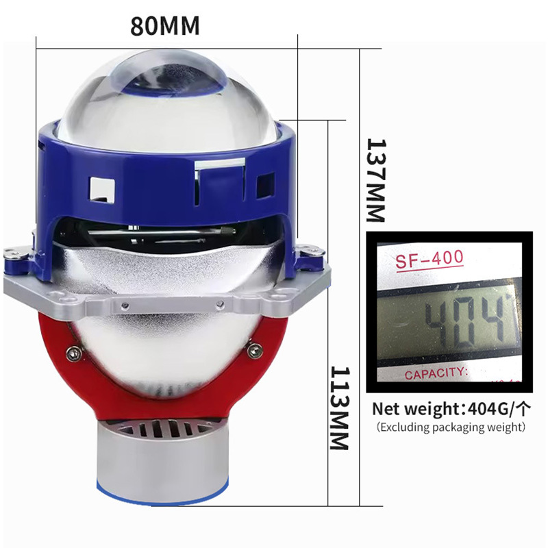 P13 lente auto modificación 65w blanco amarillo lejano cerca ultra brillante condensador inteligente de alta potencia faro LED