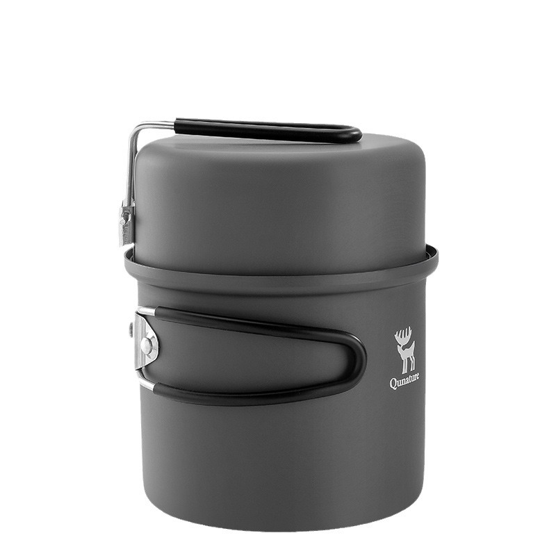 Tuoye Fun Outdoor Aluminium Camping Utensilien Tragbarer Wasserkocher mit Heizung und Verbrühschutz Leichter Kochtopf_voghion.com