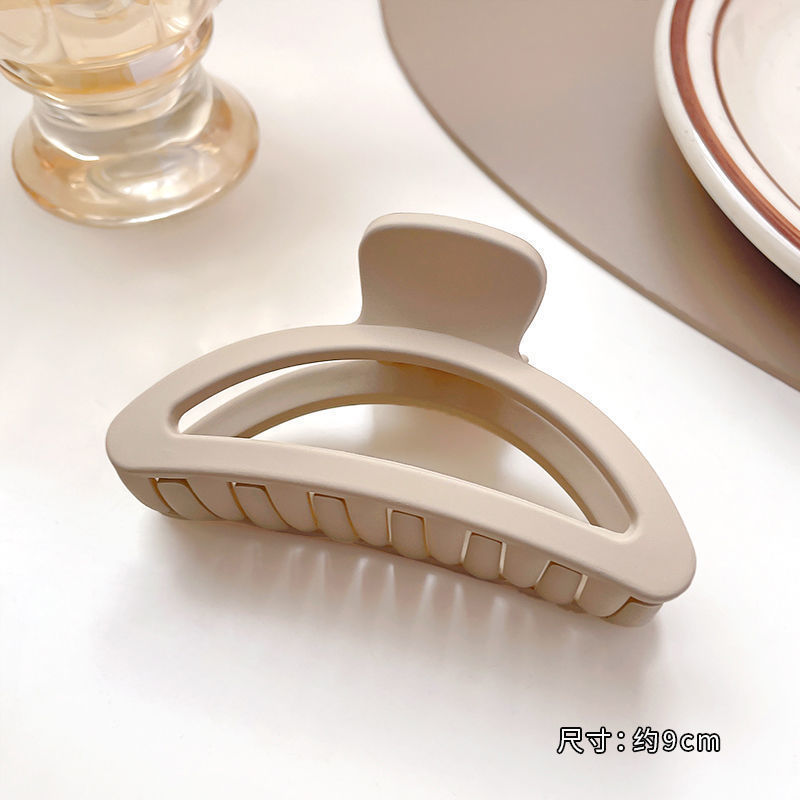 Estilo francés japonés y coreano diadema clip lateral grande cabeza femenina updo pelo headwear elegante clip de pelo simple horquilla de tiburón