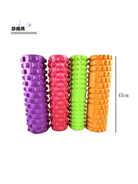 EVA hollow yoga column 45cm extended foam shaft muscle relaxation massage stick roller Mace factory wholesale