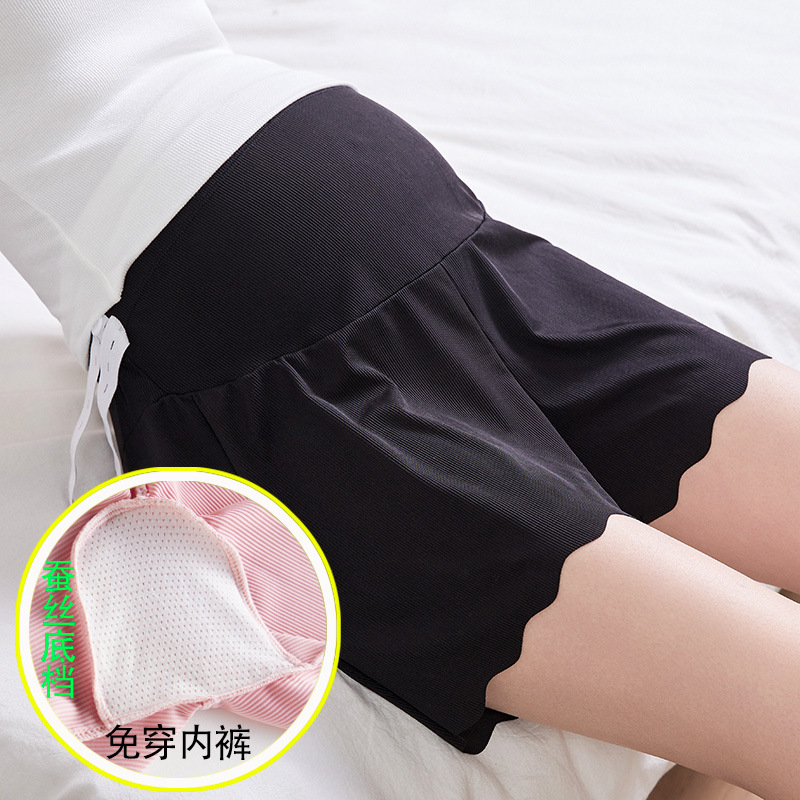 夏の薄手のアイスキャンデーの妊婦の安全ズボンに合わせて妊娠期の防走光三分ズボンを作ります。