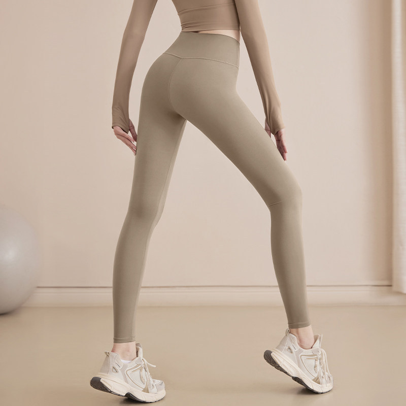 Pantalones de yoga elásticos, cintura alta, abdomen, caderas, pantalones deportivos de fitness