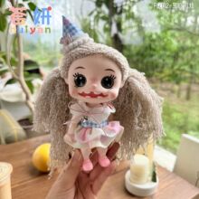 可爱公仔玩偶呆萌卷发娃娃时尚女仆发带公主雅德芭比娃娃包挂饰