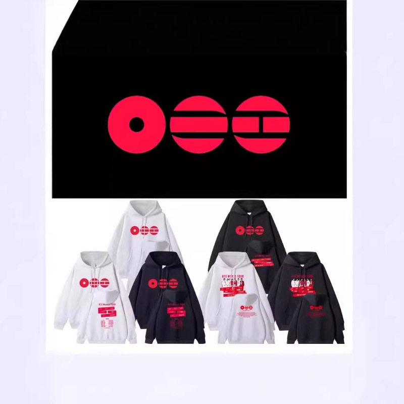 2026 Bts Concert Merchandise Fan Clothing Same Style Sweatshirt Printed Pullover Zip-Up Jacket 2026 Bts Concert Merchandise Fan Clothing Same Style Sweatshirt Printed Pullover Zip-Up Jacket
