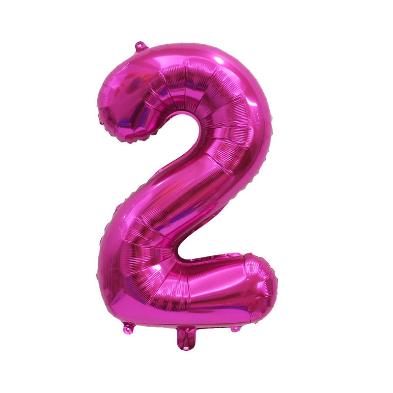 Versión americana verde digital flotante vacío globo de película de aluminio 32 pulgadas oro medio globo digital 34 pulgadas globo decoración al por mayor