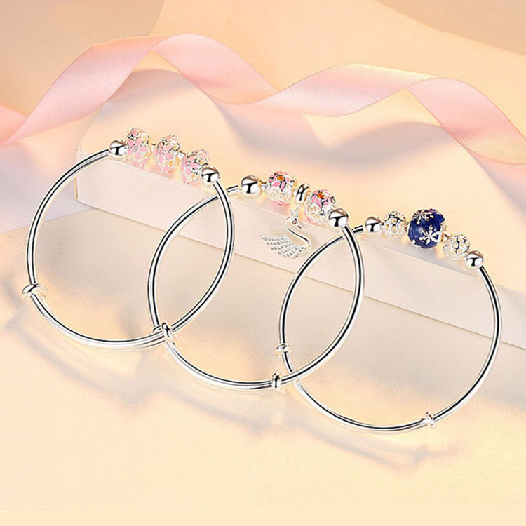 Kirschblüten Armband Aus Harz Süßes Modisches Damen Schmuckstück_voghion.com