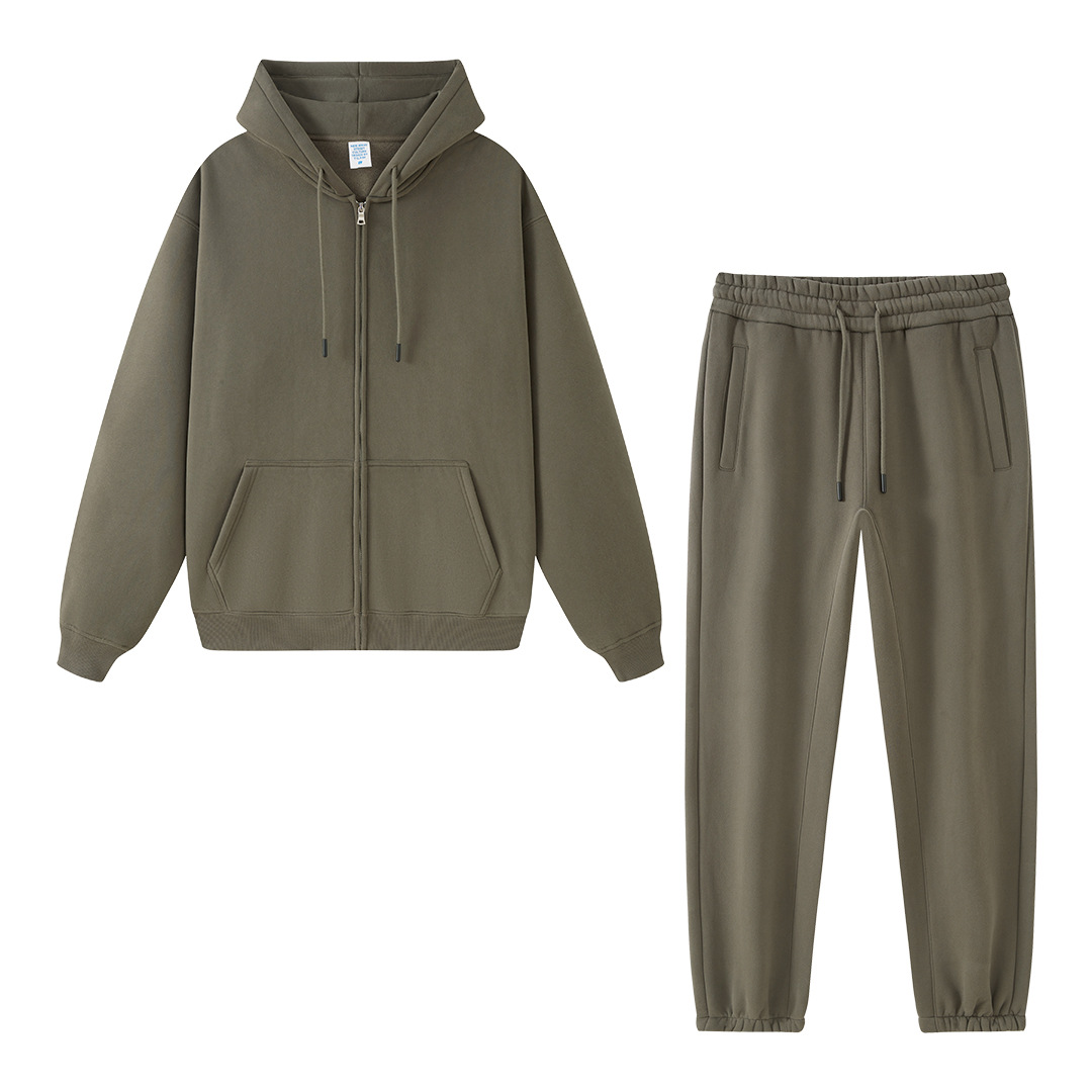 TILANI suéter de los hombres transfronteriza traje deportivo casual moda suéter de color sólido de los hombres y las mujeres simple cremallera Sudadera con capucha