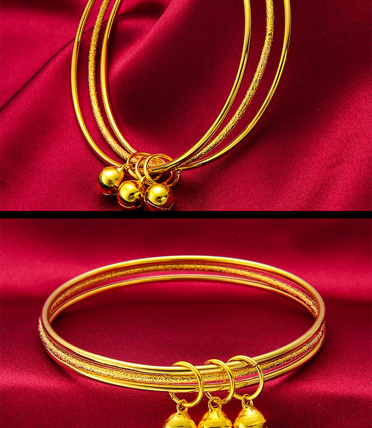 Unisex Braccialetto di simulazione del colore di lunga durata Braccialetto di moda da donna in oro Braccialetto placcato in oro Gioielli Joker_voghion.com