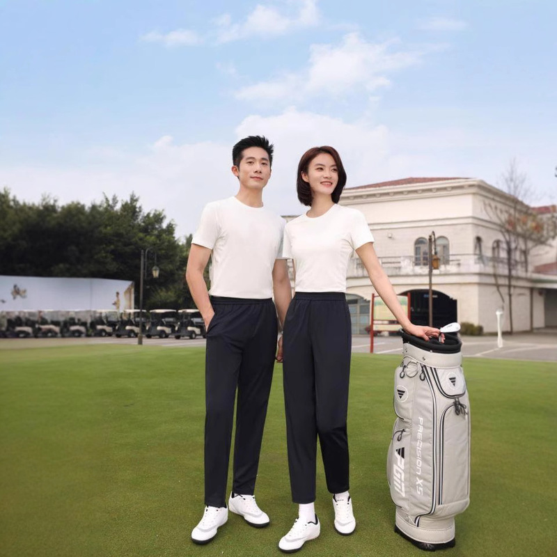 男性と女性のための夏のアイスシルクカジュアルパンツ、フィットネスランニングスポーツ弾性ウエストストレートパンツ、カスタマイズされたワークパンツ|undefined