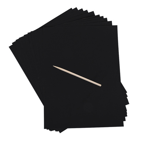 Factory Cross-border Colorful Scratch Card Children DIY Educational Scratch Book Japan Korea Europe and America Scratch Card Paper Wholesale