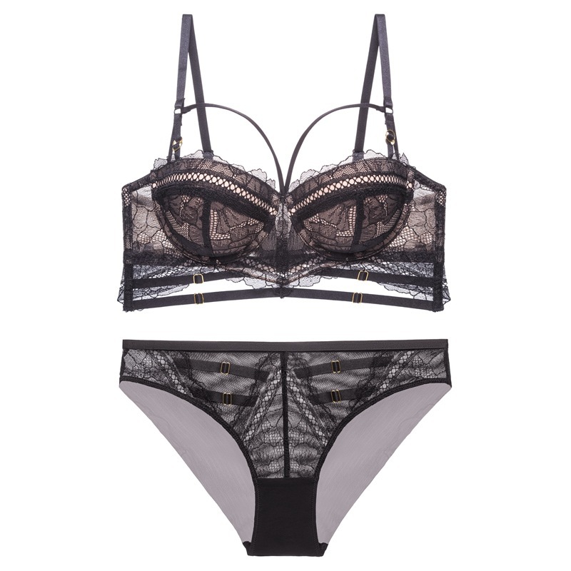 New Fashion Sexy Lingerie for Women, Small Breasts Look Big, Gathered and Prevent Sagging Bra, Lace Set 