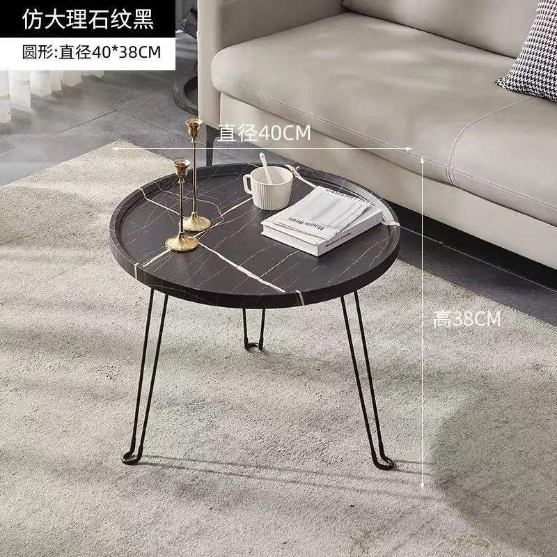 그레이 패턴 원형 테이블 40*40*38