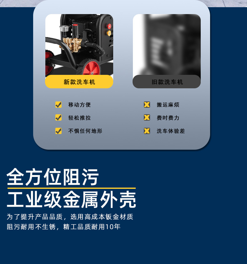 Car washing machine high pressure 220V water gun water pump household high power car brush artifact car automatic washing washing machine grab