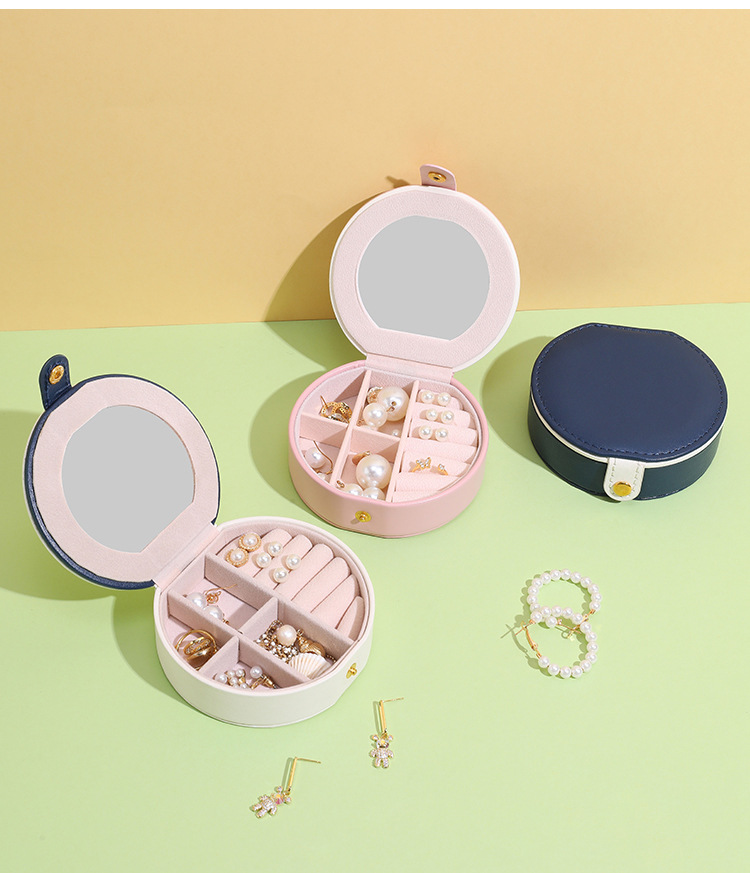 Basic Simple Style Solid Color Composite Material Jewelry Boxes display picture 3