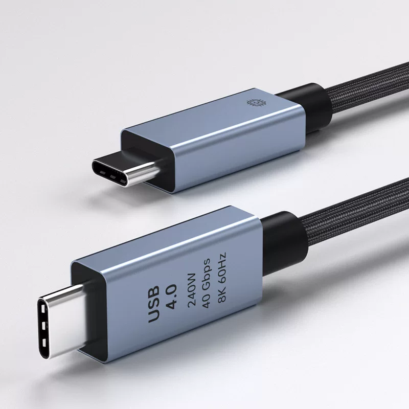 USB4 кабель данных TYPEC полнофункциональный совместимый с lightning 40Gbps передача 8k60Hz видео 240W быстрая зарядка