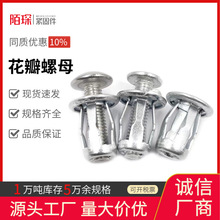 厂家直销花瓣螺母膨胀螺丝空心灯笼型拉铆螺母杰克螺母花瓣螺母