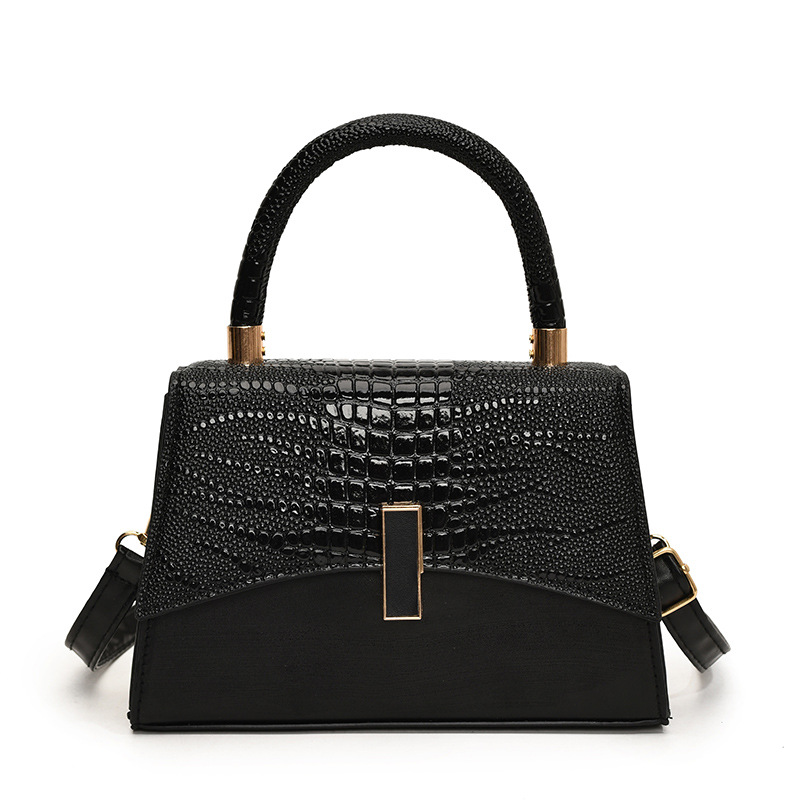 Bolso de mujer de textura de tendencia de invierno 2024 nuevo estilo de moda de hombro pequeño bolso cuadrado de viaje de estilo exterior casual mochila