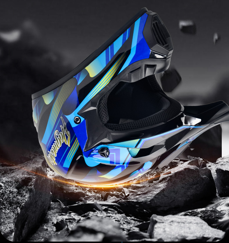 Cross-Border Supply of Dot Motorcycle Helmets, Off-Road Helmets, Mountain Bike Full-Face Helmets, Go-Kart Downhill Bicycle Helmets