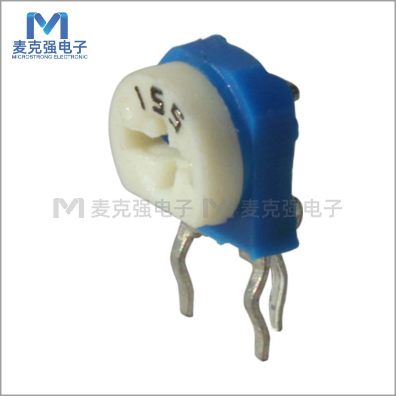 6mm预调微调电位器WH06-1A立式1.5M（155）旋转式可调电阻蓝色