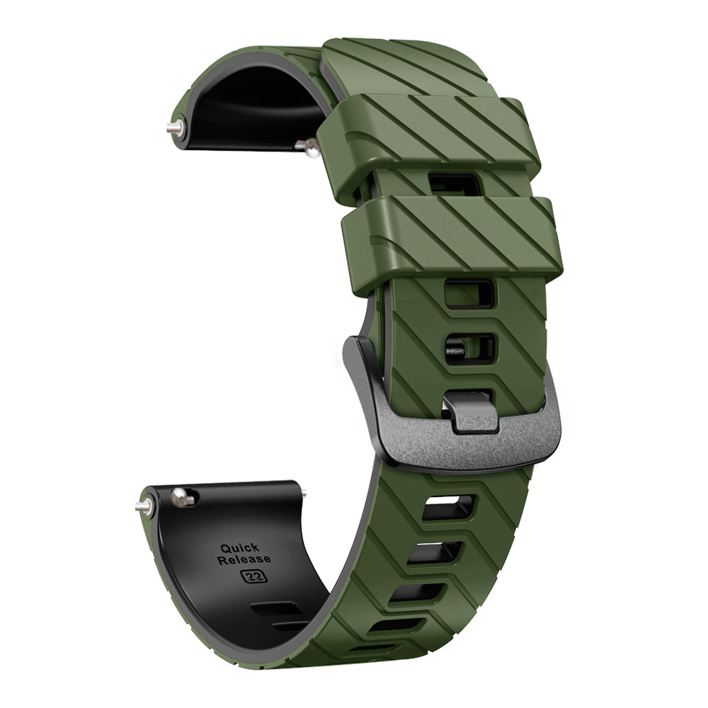 Suitable for suunto9peak silicone watch strap, 22mm twill dual-color wristband, Suunto9 Peak undefined