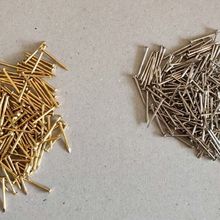 绕线钉专用钉子 圆头钉 装饰画半圆头蘑菇头钉子画钉子金色银色