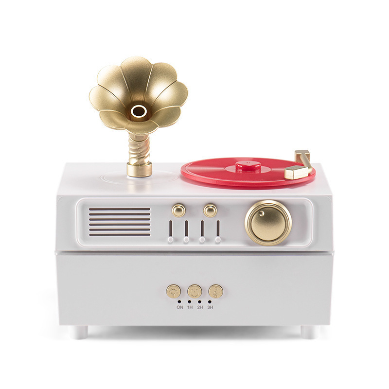 Humidificador dormitorio doméstico colorido luz de atmósfera pulverizador ultrasónico transfronterizo nuevo fonógrafo máquina de aroma