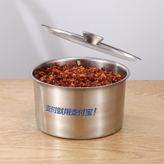 304 stainless steel seasoning container food grade kitchen spice jar with lid flavor cup seasoning oil tank thick seasoning container
