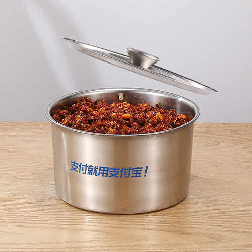 304 stainless steel seasoning container food grade kitchen spice jar with lid flavor cup seasoning oil tank thick seasoning container