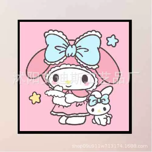 DIY заполнение детской цифровой масляной живопись красивый стиль оформление Sanrio ручной заполнение цвет терапия картина производитель оптом