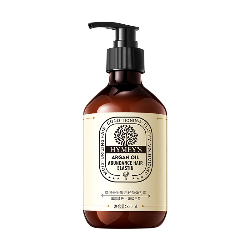 Imagen de belleza aceite de nuez marroquí ligero elástico rizos de cabello estirado rollo elástico modelado cabello flojo suave