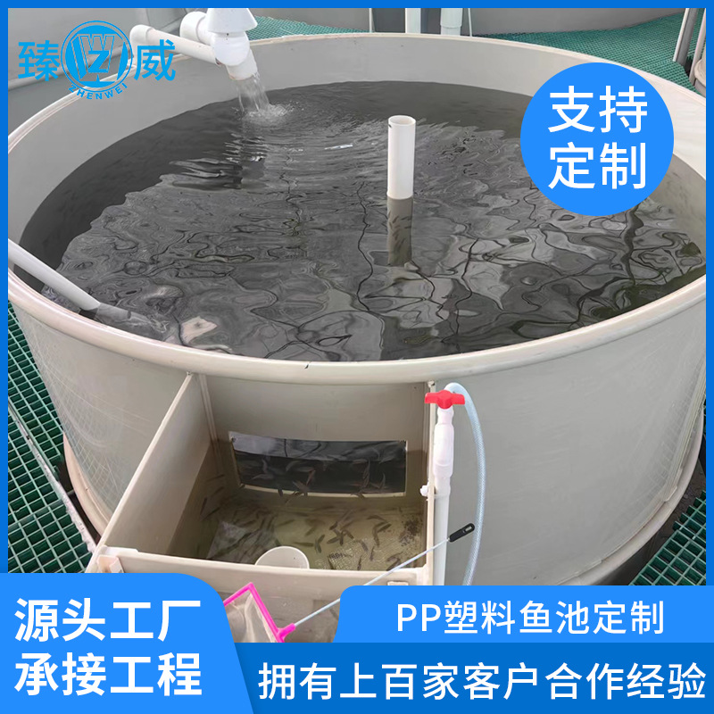 厂家pp养殖池鱼苗虾苗孵化桶抗冲击养殖设备鱼虾蟹圆形塑料pp鱼池