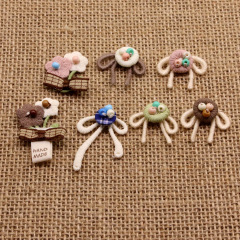 新しい手縫いビーズ小さな花ボタン花 diy 子供服ヘアピン靴帽子バッグ装飾アクセサリーアクセサリー