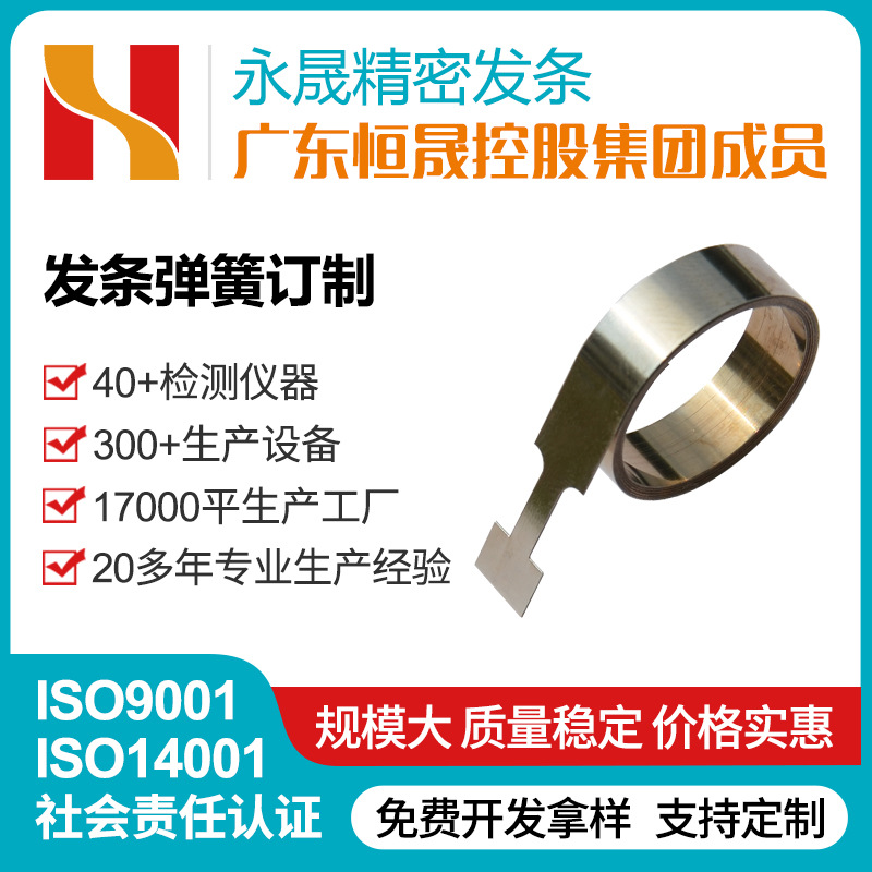 源头厂家直供桌椅课桌升降发条弹簧SUS301不锈钢恒力卷簧批发