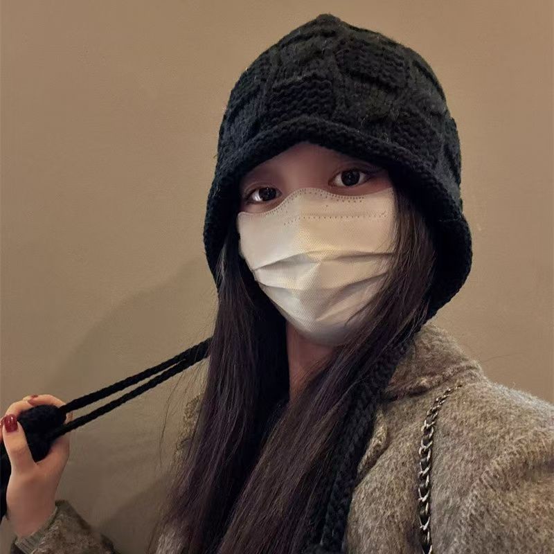 秋冬帽子女新款流苏甜美可爱套头帽新年红色帽子百搭川西旅游帽子|undefined