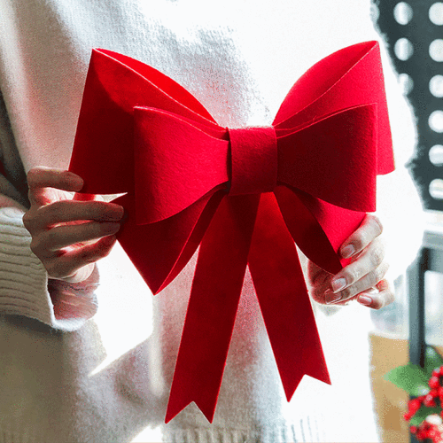 Non-woven fabric butterfly wedding celebration decoration supplies bridal room wedding banquet arrangement props Chinese red butterfly bow floral decoration