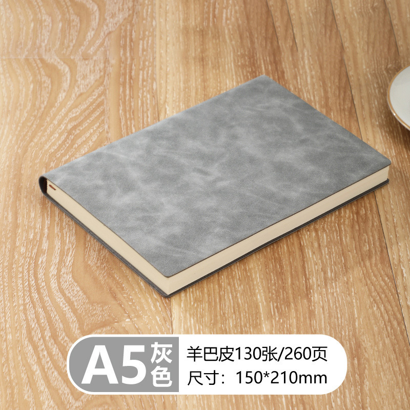 Cuaderno A5, cuaderno grueso personalizado de piel de oveja, cuaderno de piel de oveja suave, bloc de notas de negocios A6 grueso, cuaderno B5.