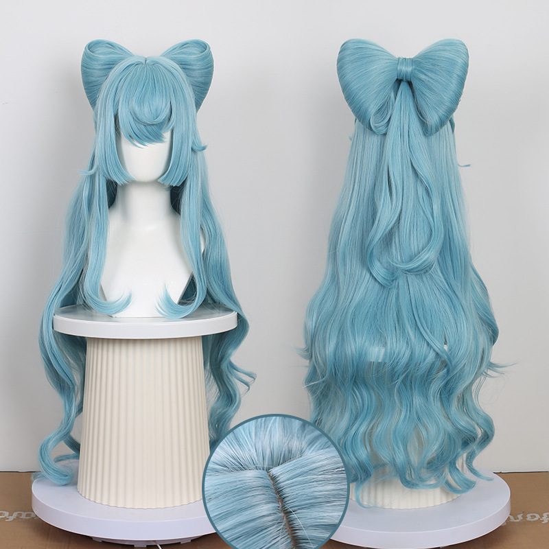 Cardamom Original God Rice Wife Dreams Yueruixi cos Wig Oversized Split Butterfly Simulation Scalp Top Wig