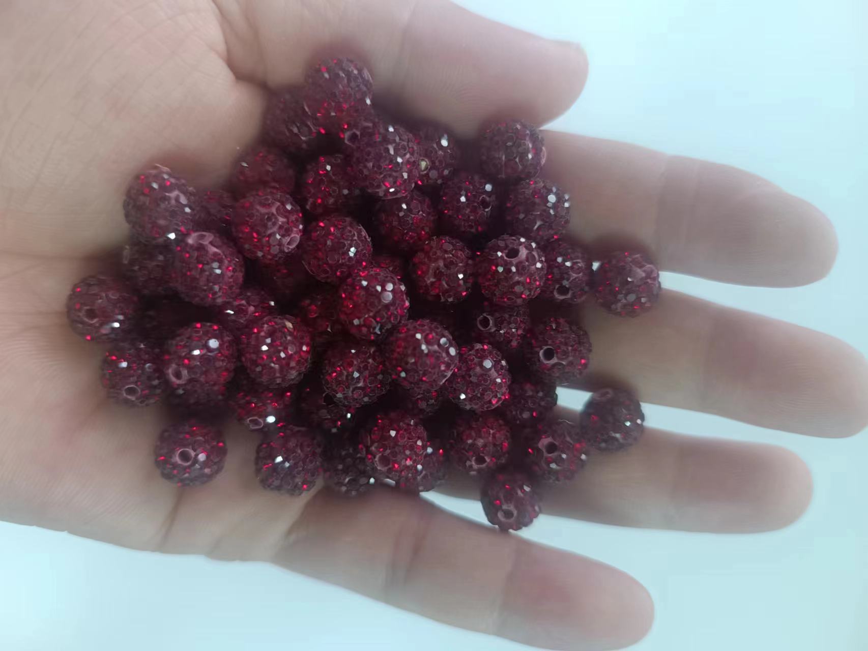 Beads Jewelry Making Type 50 PCS/Package Diameter 10mm Soft Clay Artificial Rhinestones Round DIY Jewelry Accessories Beads