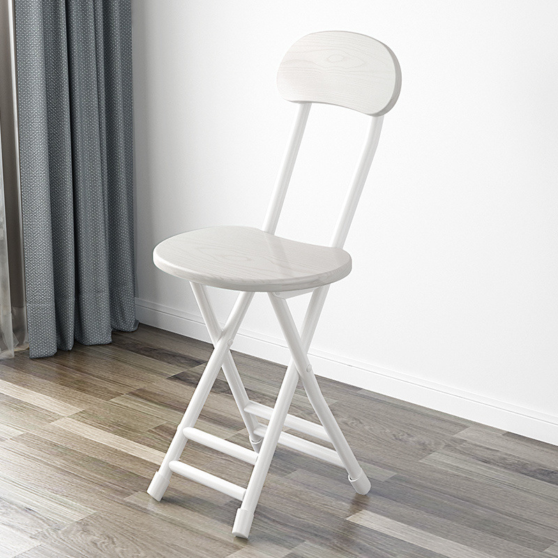 대담하고 강화된 등받이 의자 흰색 높이 45cm