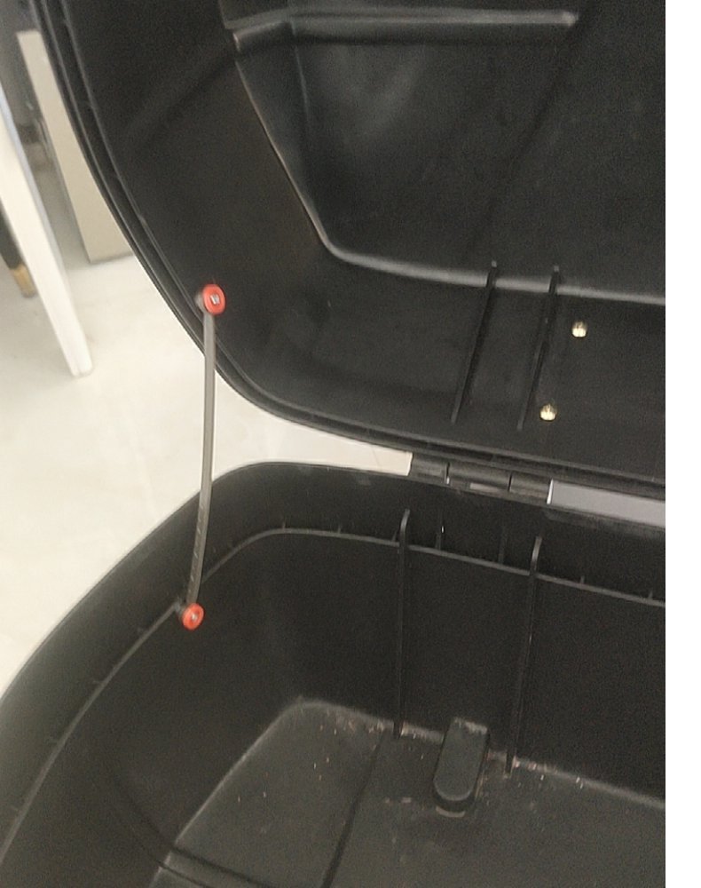 Electric car rear cargo box plastic cable motorcycle tail box steel cable scooter tail box cover connecting wire screw