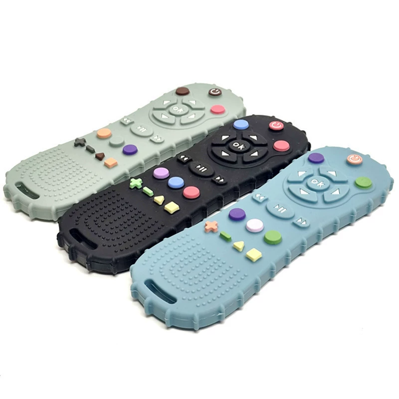 Children's silicone protective teether, appeases gloves, chewy bracelet, toy, Amazon, remote control