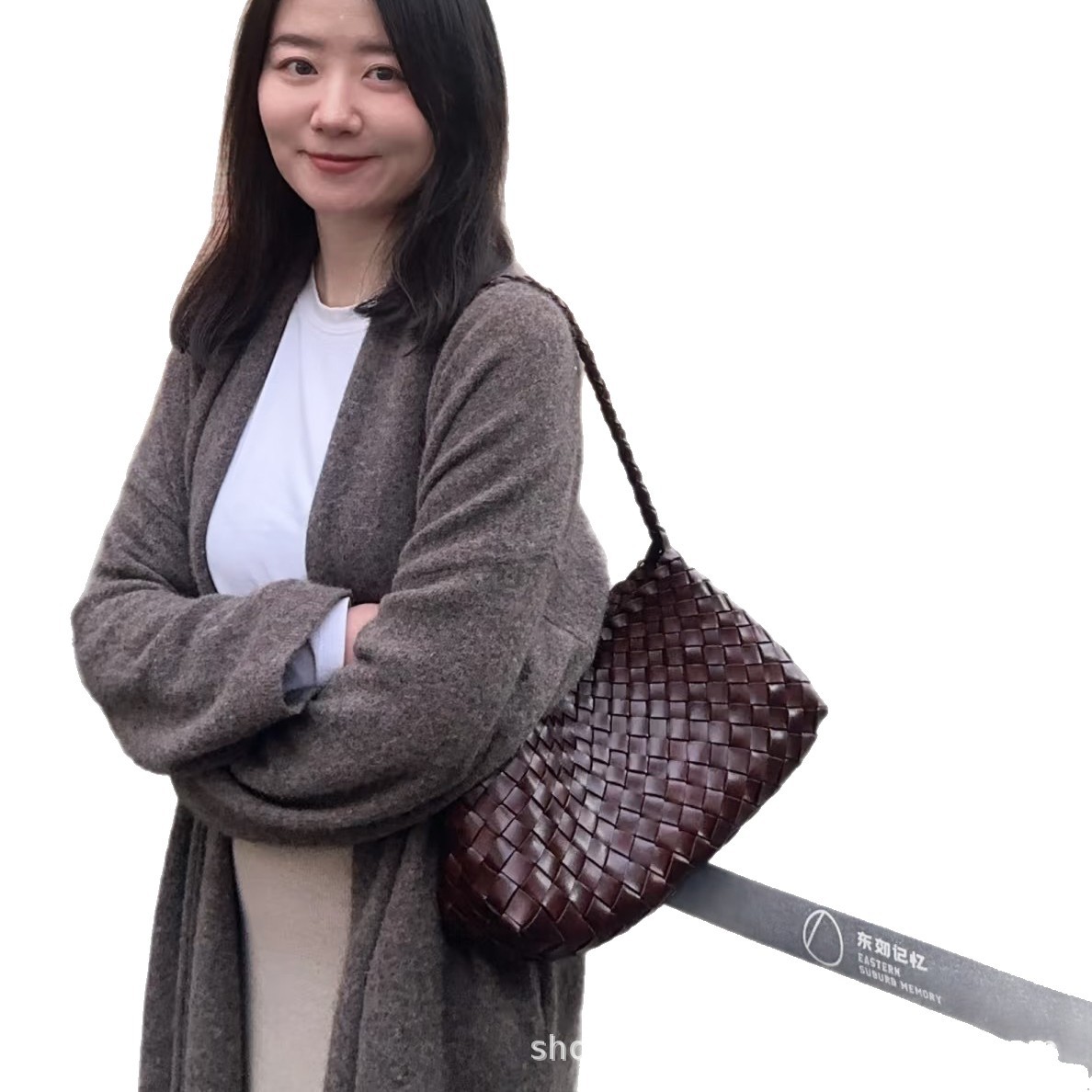 French Retro Hand-Woven Dumpling Bag For Women, Versatile Niche Vintage Underarm Bag, Basket-Style Shoulder Handbag - Thumbnail 5