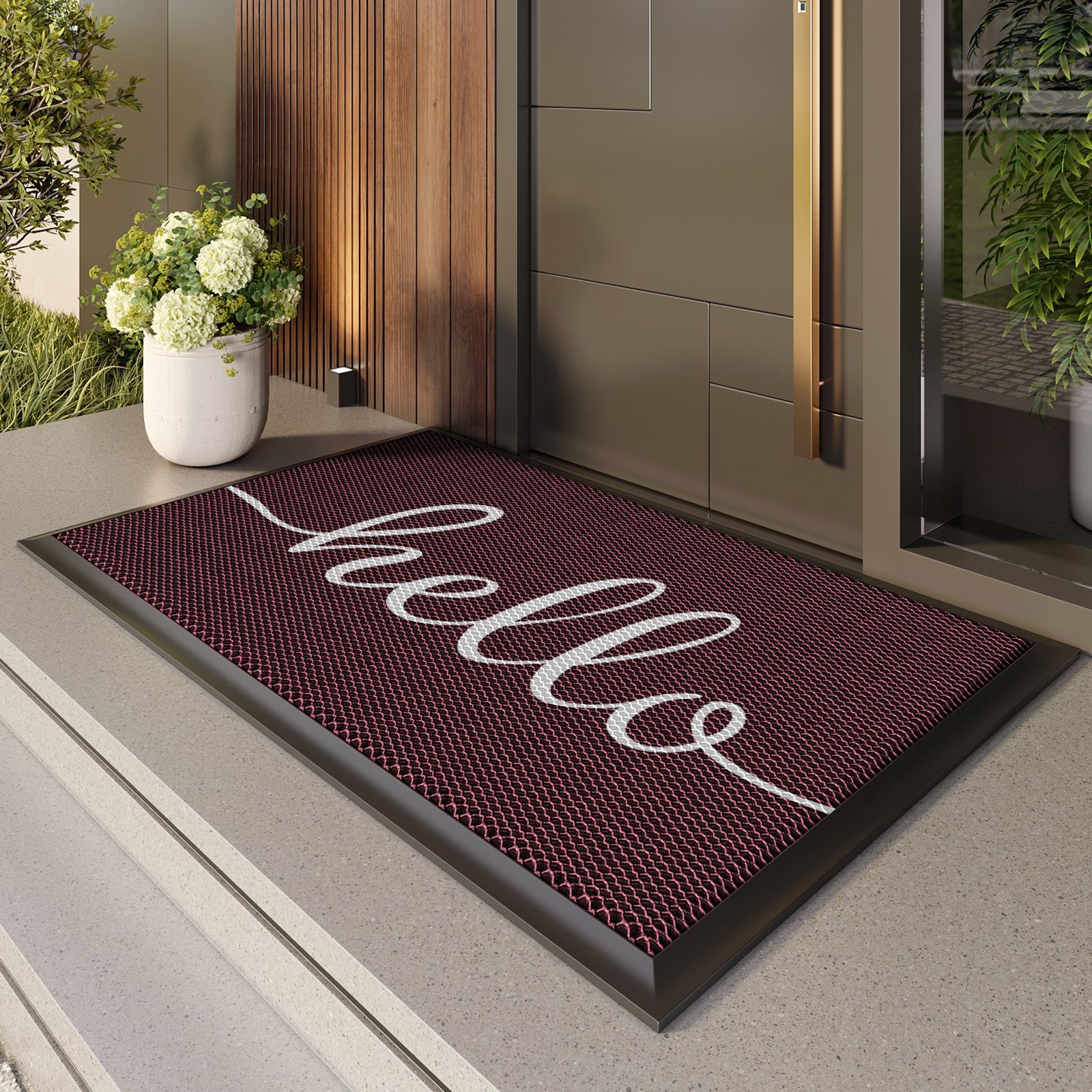 Alfombrilla de puerta de entrada Alfombrilla de exterior Alfombrilla antideslizante de entrada Alfombrilla de entrada Impermeable y protector solar Alfombra de bienvenida Alfombrilla de puerta exterior