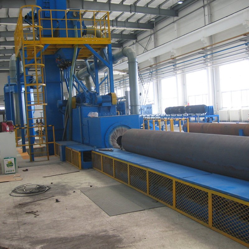 长管拖车抛丸清理机 悬挂式抛丸机 金属铸件抛丸设备